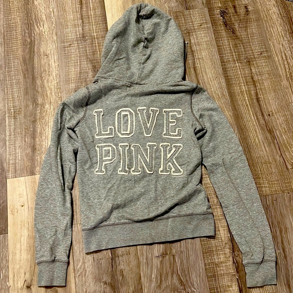 Womens PINK victoria secret zip up size small
